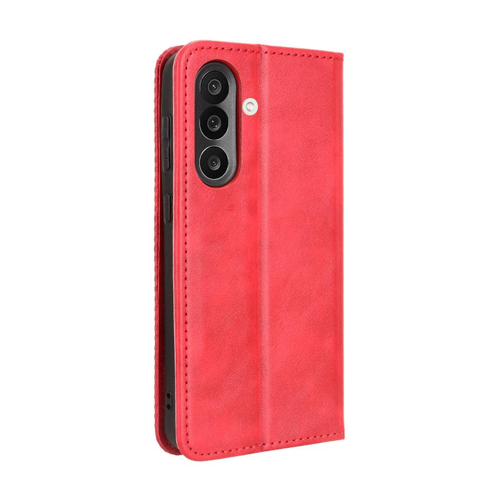 For Samsung Galaxy F56 5G/M56 5G Leather Case Wallet Stand Retro Texture Phone Cover