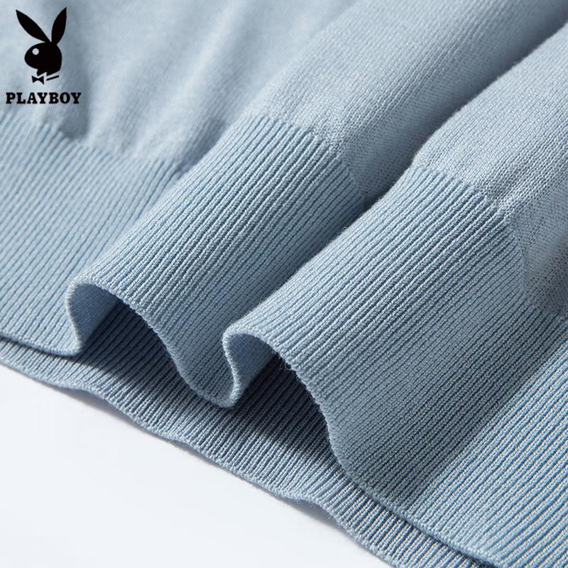PLAYBOY Men's 2026 Summer Silk Blend Short Sleeve T-Shirt