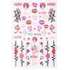Nail Art Stickers, Valentine'S Day Romantic Love Lips Heart Love Lollipop Nail Stickers