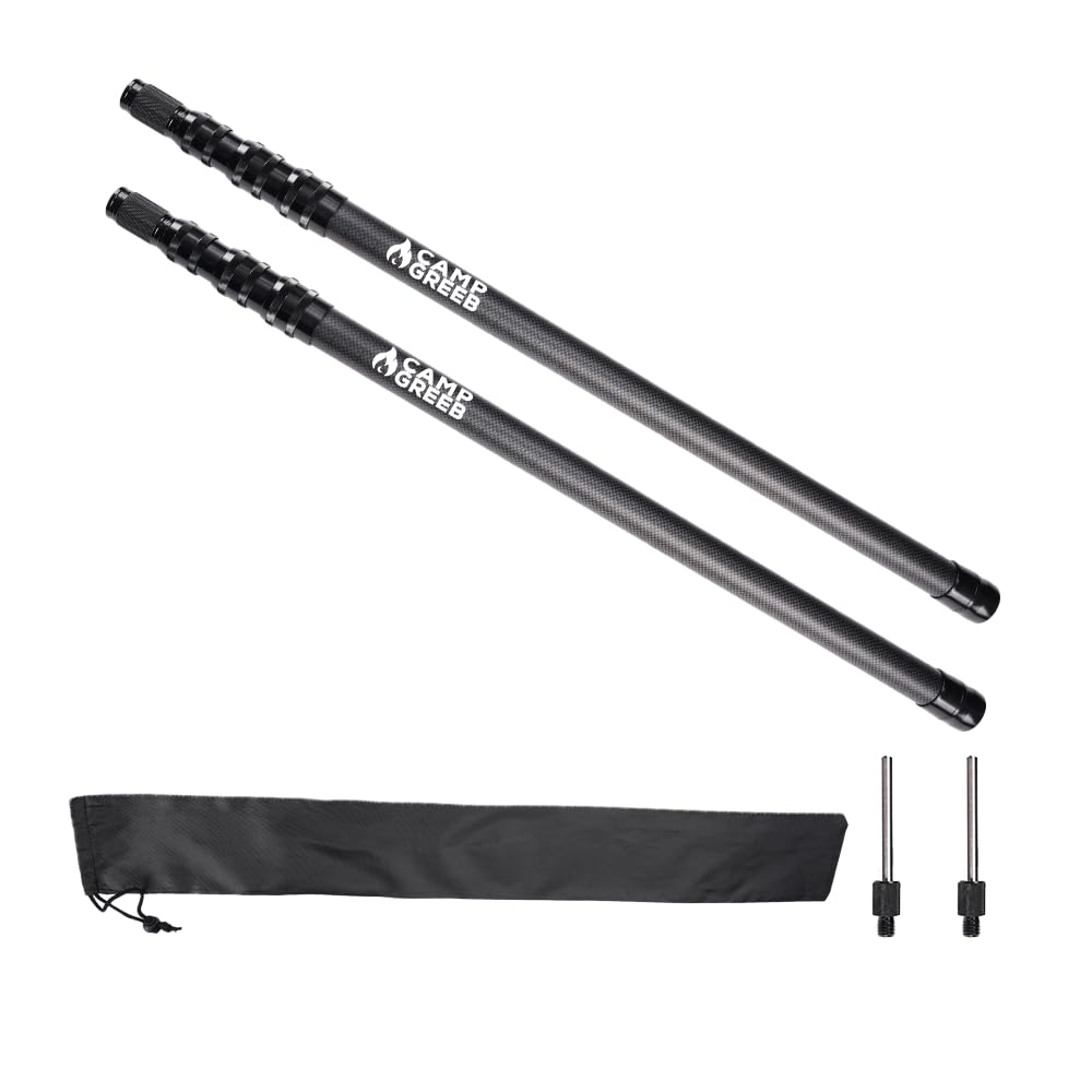 

Кемпинговый поножовник из углеродного волокна (Высота 180см Диаметр 27см) (Регулируется с шагом 1 см для плавной регулировки) Телескопическая стойка для палатки