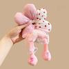 Cute Cotton Filled Scrunchies Cloth Plaid Flower Hair Ring Creative Bun Rubber Bands  Travel