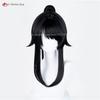 Ayano Aishi Cosplay Wig 53cm Black Ponytail Wigs For Women Costumes Anime Cosplay Wig Heat Resistant Synthetic Hair Halloween