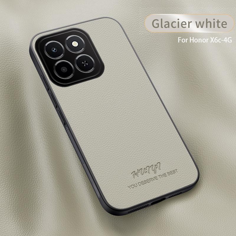 

Car Magnetic Cover for Honor X6C 4G X8C Luxury Leather Matte Soft Frame Protective Case for Huawei Honor X8b X7 X9C Smart X5b+ HONOR X5B plus белый