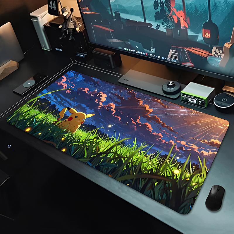 Anime Mouse Pad Cute Pikachu Esports Players Gamer Rubber Keyboard Pad xcm Pokemon Office Computer Mousepad kawaii Desk Mat