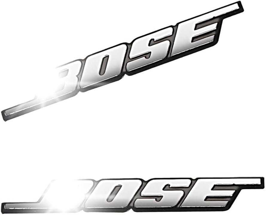 

Chaojibao 4 шт. Эмблема динамика B-O-S-E Тип Набор Двусторонняя лента Стопор Алюминий Полированный Зеркальная отделка (Черный BOSE) чёрный