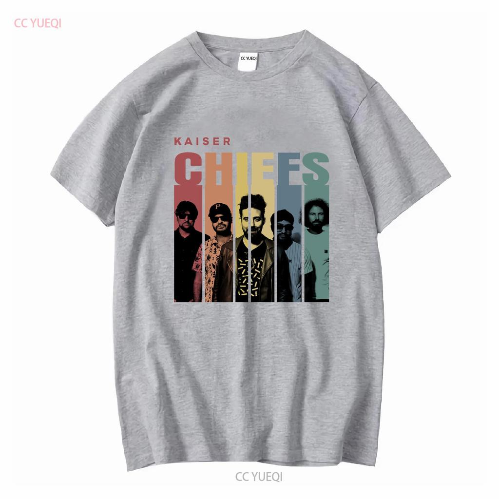 Kaiser Chiefs Band Vintage T Shirt Fan Rock Music Long or Short Sleeves Vintage Washed Casual Soft Graphic Slightly