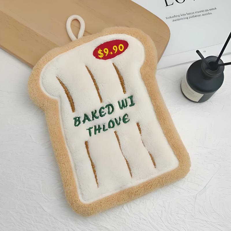 

Kitchen Hand Towel Bathroom Absorbent Hand Towel Wall Hanging Cloth Thickened Handkerchief For Kitchen Hand Towel Cleaning Cloth