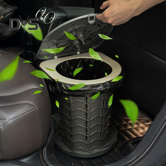 Retractable Portable Toilet Strong Load-capacity Adjustable Height Camping Toilet Portable Potty for Emergency Use