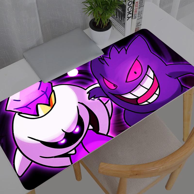 Kawaii Mouse Pad Anime Pokemon Pikachu Gengar Cute Girl Gabinete Gamer Computer Desk Mat Keyboard Gaming Accessories Mousepad