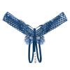 Women's Sexy Crotchless Thongs Lace Hollow Out Underwear For Women Erotic T-back Hot Transparent Panties Female Bow G-string New