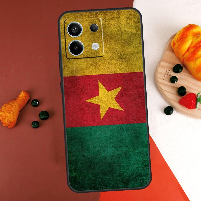 Republik Kamerun Flagge Hülle Für Xiaomi Redmi Note 13 14 Pro 9 10 11 12 Pro 10S 11S 12S Redmi 13C 10C 12C 14C Hülle
