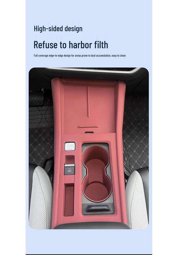 Jetta VS8 Center Console Silicone Protective Pad & Wireless Charging Mat