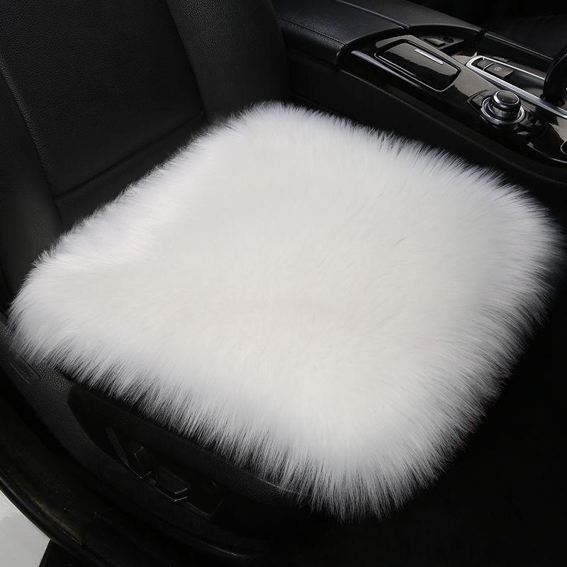 

Зимняя мохнатая подушка для сиденья автомобиля, теплые подушки, подушки для стульев, удобные декоративные твердые подушки, подушки для дивана, подушки для спины в гостиной 49x49cm
