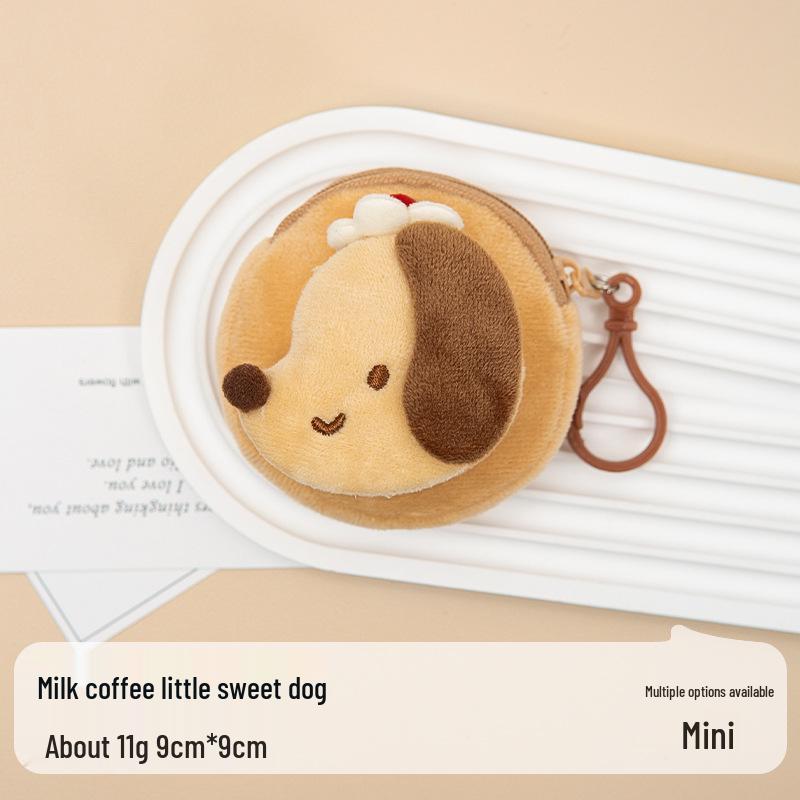 Cartoon Doll Plush Coin Purse: Custom Cute Mini Earphone & Storage Bag for Students and Children