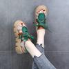 Women Leather Thick Soles Sandals Retro Wedges Slides Comfortable Outdoor Platform Sandal
