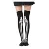 Skeleton Halloween Silk Stockings Woman Black Knee High Socks Ghost Props House