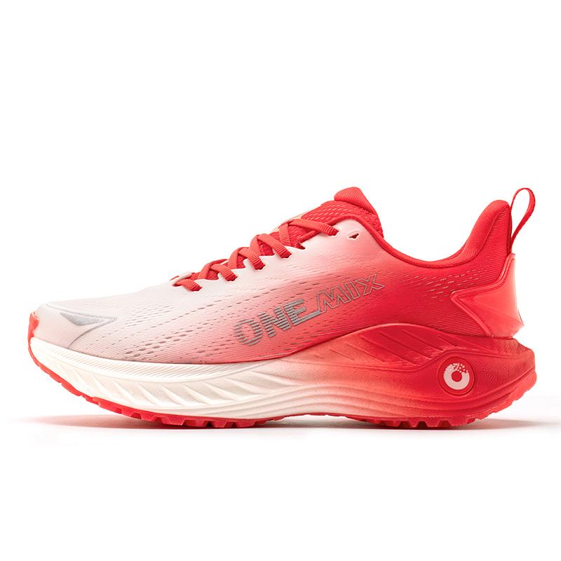 onemix Energetyczne buty do biegania dla mężczyzn Antypoślizgowe trampki Oddychająca siateczka Odkryty miękkie buty sportowe Buty sportowe Amortyzacja tenisówek do chodzenia