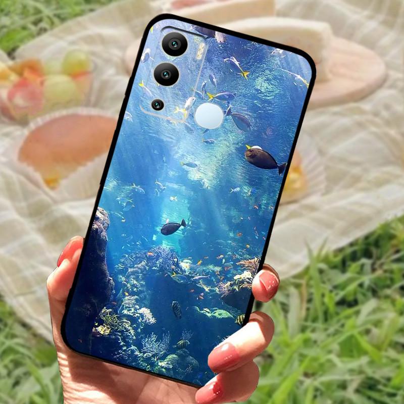 For Infinix Hot 12i Case 12 i X665B Silicone Soft TPU Phone Cover For Infinix Hot 12 Pro X668C Cases Hot12 X6817 Bumper Fundas
