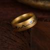 8MM Ring Men/Women Titanium Steel Black Color Electrocardiogram Wave Heartbeat Stainless Steel Ring Fashion  Simple Style