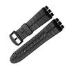Silicone Rubber 23MM Black Strap Special for Swatch Watch YOS440 449 401G 447 448 IRONY Sports Waterproof Wristband Bracelet