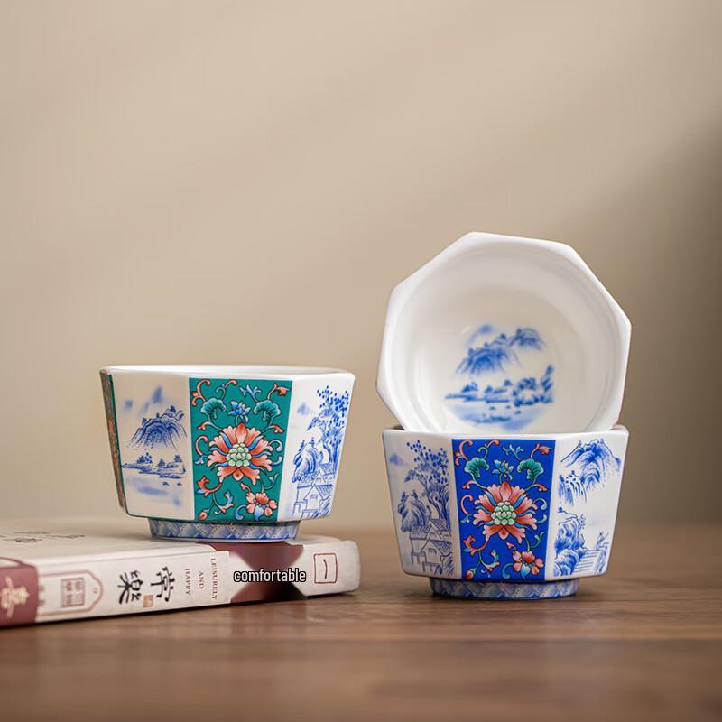 Shangqi Vintage Enamel Ceramic Teacup