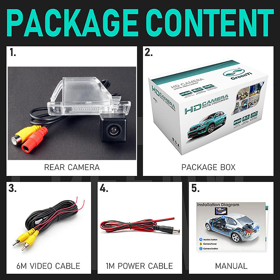 Dynamische Trajektorien-Parklinie Auto Rückfahrkamera Für Nissan QASHQAI X-TRAIL Geniss Citroen C4 C5 C-Triomphe Peugeot 307