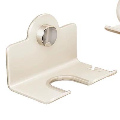 Soporte de pared para secador de pelo sin taladros organizador de baño estilo crema