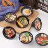 7cm Large Udon Noodle Model Keychain - Japanese Ramen Food Decor Ornament.