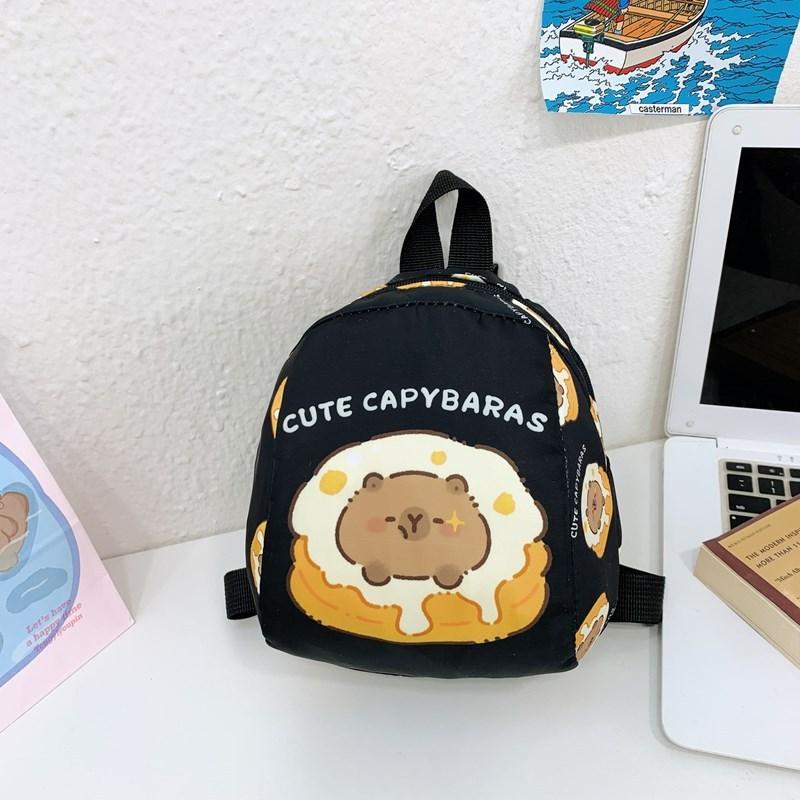 Letter Capybara Pattern Kids Cartoon Pack With Breathable Nylon For Use Daily