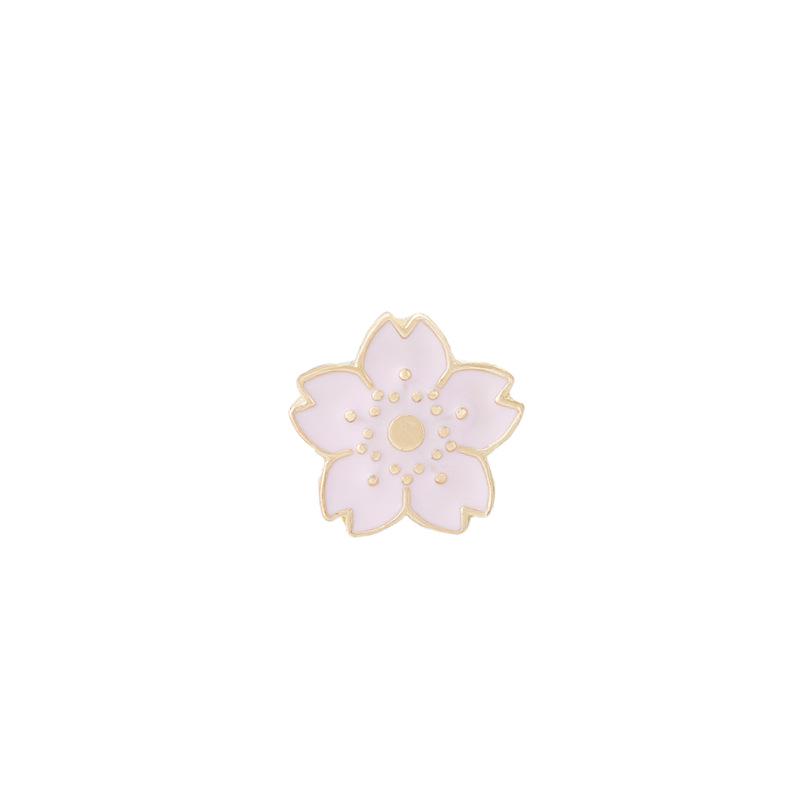 Sakura Blossom Cartoon Brooch: Versatile Enamel Floral Badge