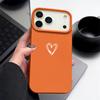 Love Heart Pattern TPU Phone Case For iPhone 17 16e 16 15 Pro Max 14 13 12 Pro Max 11 Air Soft Leather Texture Silicone Cover