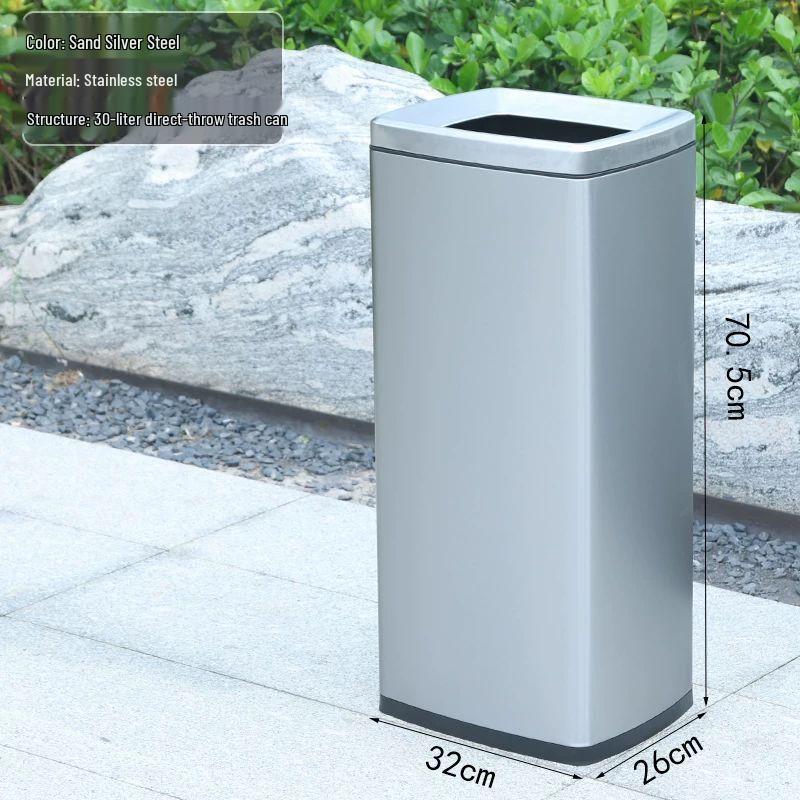 Stainless Steel Vertical Ashtray Bin