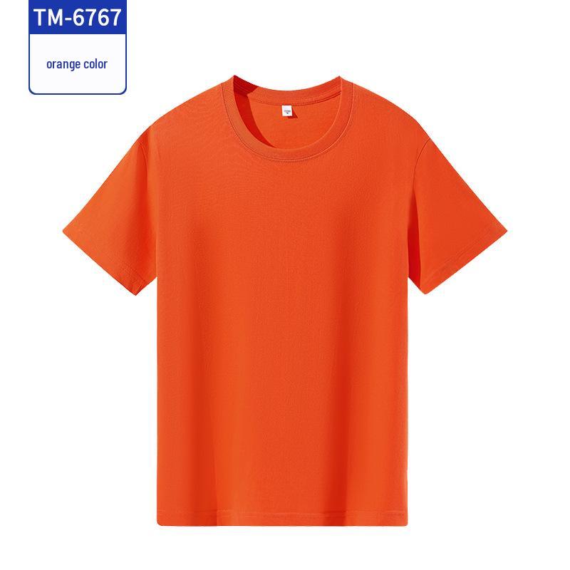 Custom Pure Cotton Short-Sleeve T-Shirt for Campus Clubs and Class Uniforms