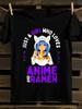 MenTeen Anime & Ramen Lover'S Graphic T-Shirt