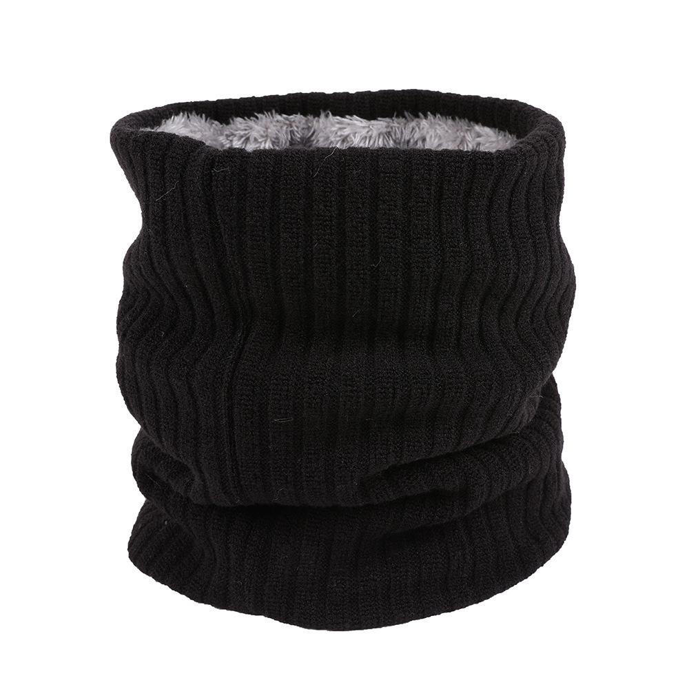 Unisex Wool Neck Gaiter: Faux Collar for Cervical Support, Thickened, Warm Knitted Scarf & Head Protector.