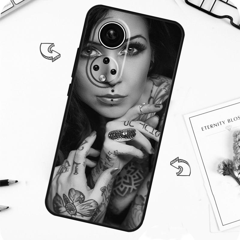 Sexy Sleeve Tattoo Girl Case For Honor Magic 7 Pro 5 6 Lite Honor 200 Pro 50 70 90 X8b X9a X8a X8 X9 X9c X9b Cover