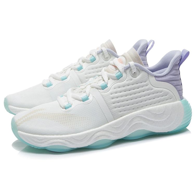 Li-Ning No Boundaries 3 Rice White Bad Five Purple Women Sneakers AFPR030-3