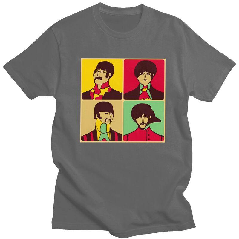 Custom The Beatle Heavy Metal Rock Tshirts for Men Short Sleeve Leisure T Shirt Tshirt Loose Fit Pure Cotton Tees Gift
