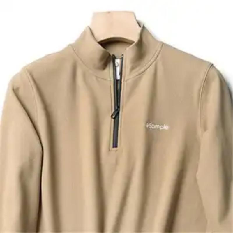 Double-sided German Velvet Long-sleeved Men's Autumn and Winter Velvet Thickened Sports Casual Men's Winter Warm T-shirt