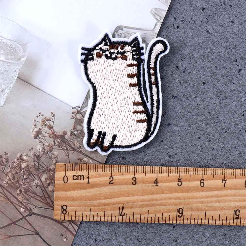 Kitty Repair Sewing Jeans Jacket Embroidered Cloth Sticker Appliques Sewing Fabric Badges Patches