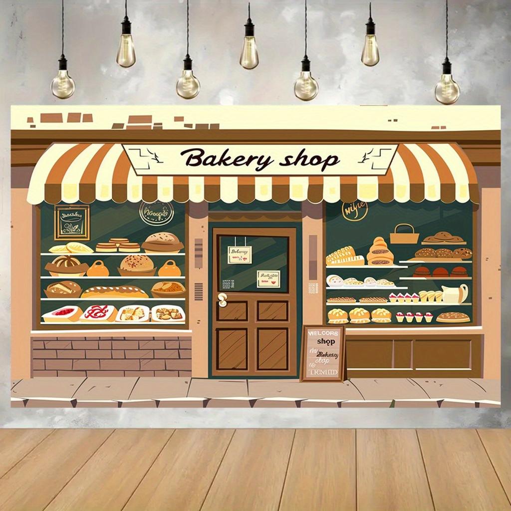 1pc Bakery Style Background Board - Party, Birthday, Anniversary, Interior and Exterior Decoration, Fun Design