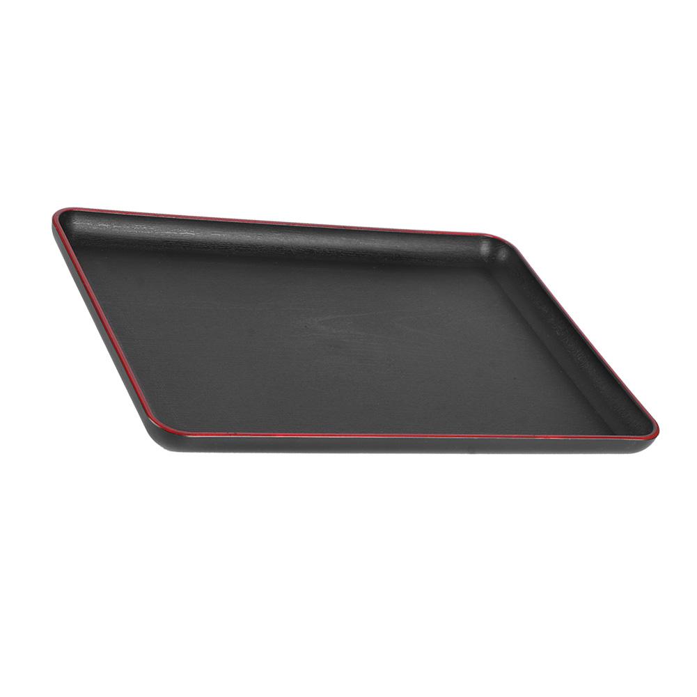 Tray Wood Grain Imitation Rectangular Acrylic Plastic Tray for Fast Food Hotel Home Restaurant692 Wood Grain