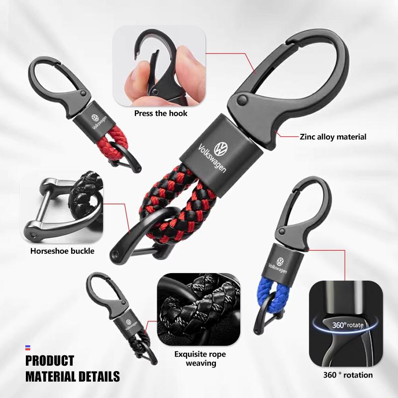 CUP1 Car Styling Blade Head Leather Key Anti-lost Chain Accessories For Volkswagen VW Passat Golf 4 5 6 Tiguan Polo Scirocco Jetta CC