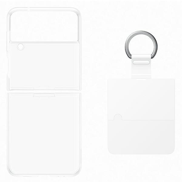 Custodia per Samsung Galaxy Z Flip 4 Clear Cover Anello Trasparente