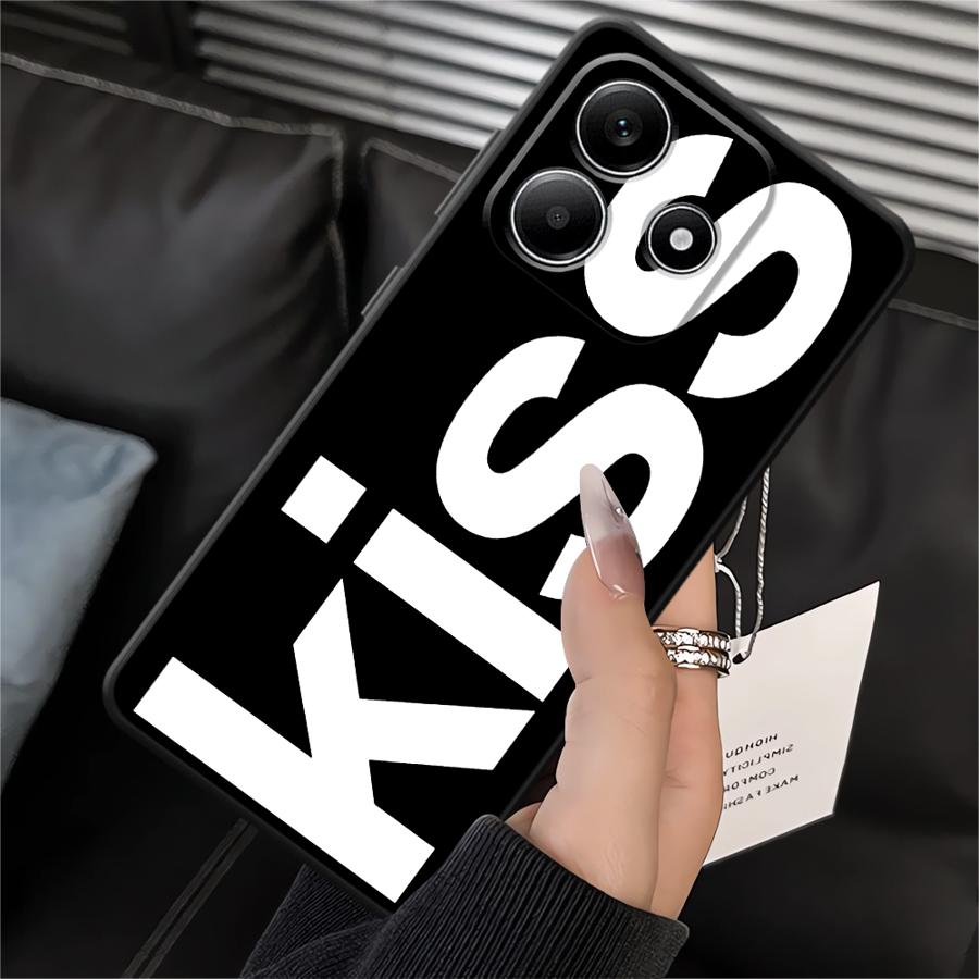 

Чехол с буквами Kiss для Xiaomi Redmi Note 14 13 Pro Plus A4 A5 12 11 Pro 12C 13C 12S 10 11S 14C A1 A2 A3 9 8 7 K40 K80 Чехол для телефона Redmi Note 11 Pro 5G
