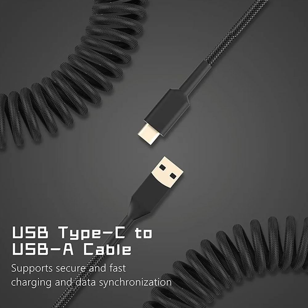 Max 3M Length Mechanical Keyboard Type C USB Cable Desktop Computer