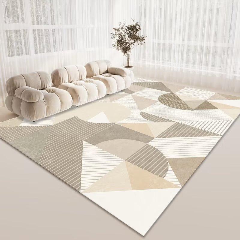 Geometrisch bedruckte Dekoration Heimteppich Wohnzimmer Moderner Stil 200x250 Große Bereichsteppiche für Schlafzimmer Weiche Rutschfeste Matte Kinder