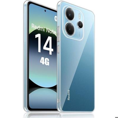 Protective Case - E.F.CONNECTION - For Xiaomi Redmi Note 14 4G - Transparent Silicone - Shockproof - Anti-scratch