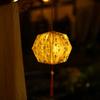 Chinese DIY Lantern Ornament Portable Calligraphy Lotus Lantern  Celebration Party