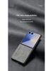 Samsung ZFlip7 Case: Ultra-Thin Lambskin Leather, Frosted Finish, Anti-Drop, Anti-Slip, for Foldable Screen.